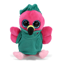 BIG EYE PLUSH - FLAMINGO WITH DOCTOR DRESS UP