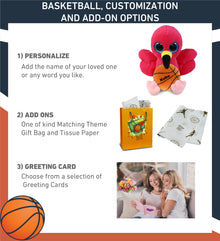 BIG EYE PLUSH - FLAMINGO WITH BASKETBALL PLUSH