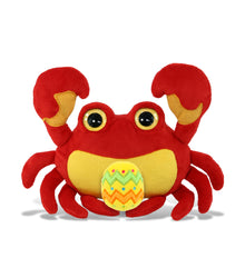 DolliBu Cute Super Soft Big Eye Crab with Yellow Easter Egg Plush - 8.5  Inches