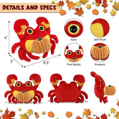 BIG EYE PLUSH - CRAB WITH PUMPKIN PLUSH