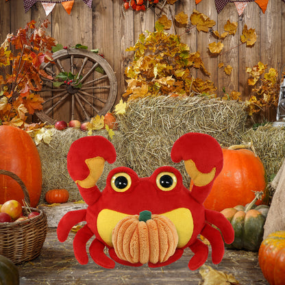 BIG EYE PLUSH - CRAB WITH PUMPKIN PLUSH