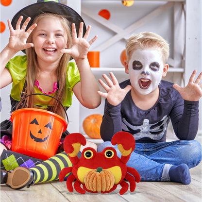 BIG EYE PLUSH - CRAB WITH PUMPKIN PLUSH