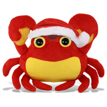 BIG EYE PLUSH - CRAB WITH SANTA DRESS UP