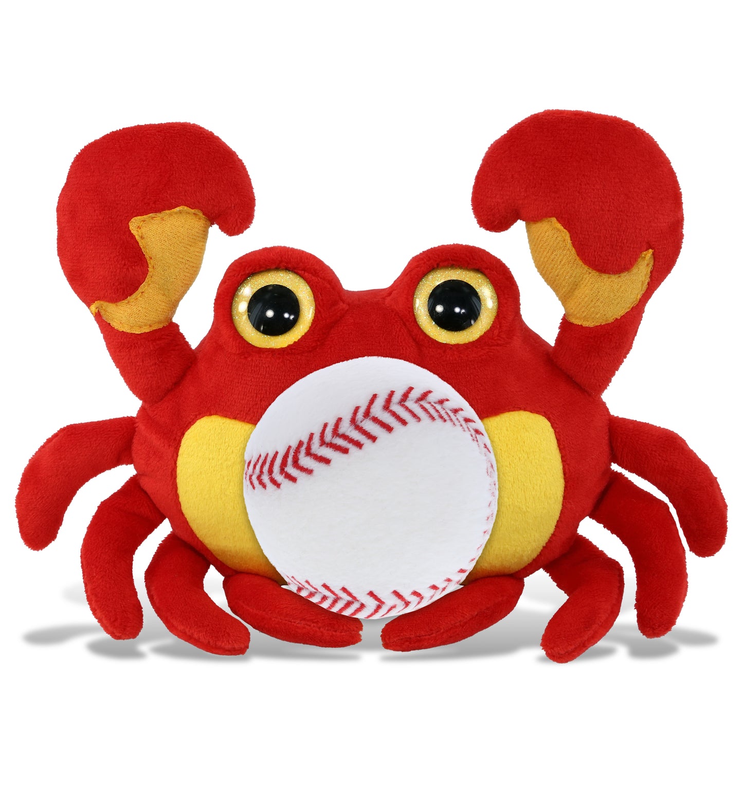 BIG EYE PLUSH - CRAB WITH BASEBALL PLUSH