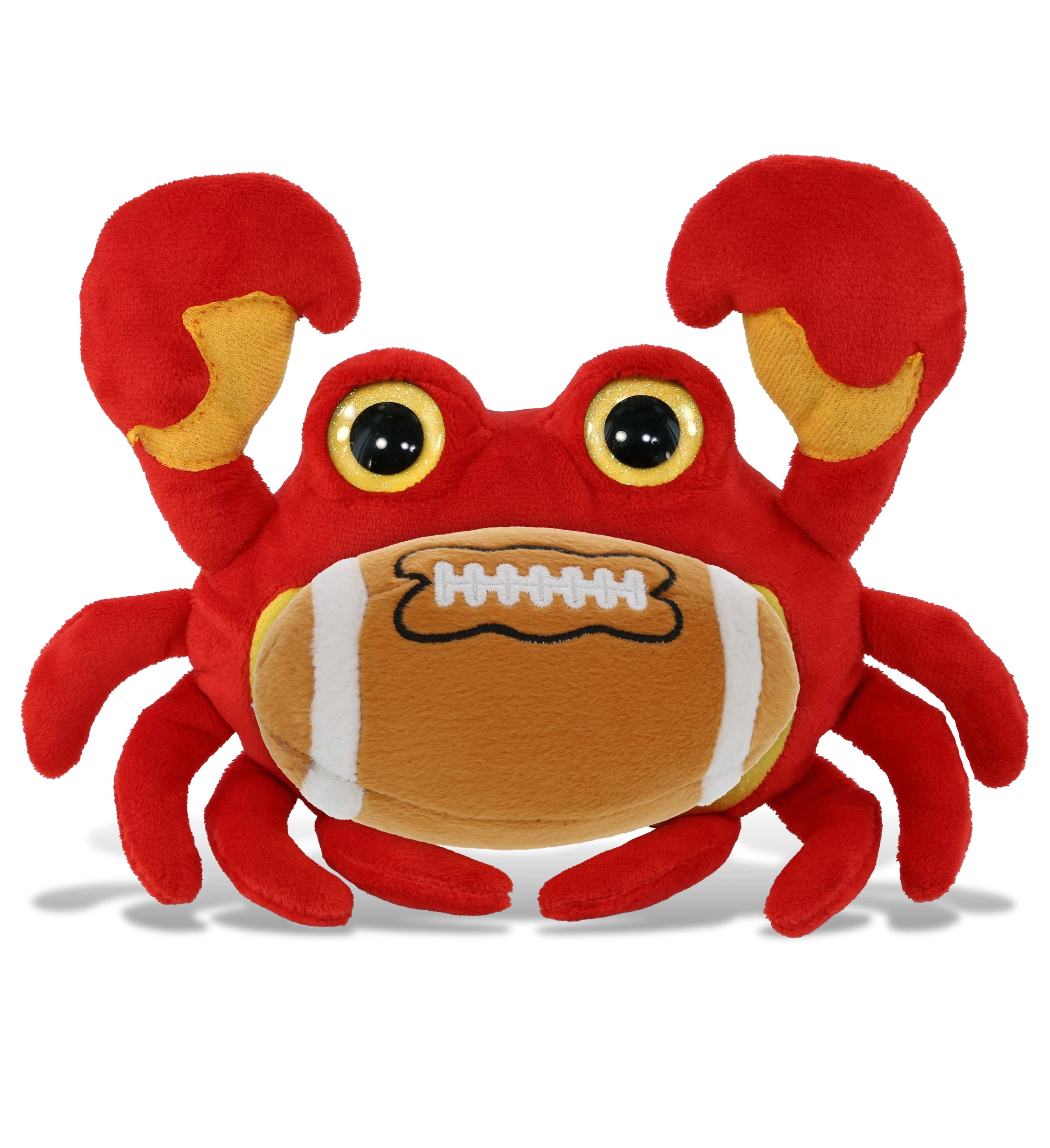 BIG EYE PLUSH - CRAB WITH FOOTBALL PLUSH