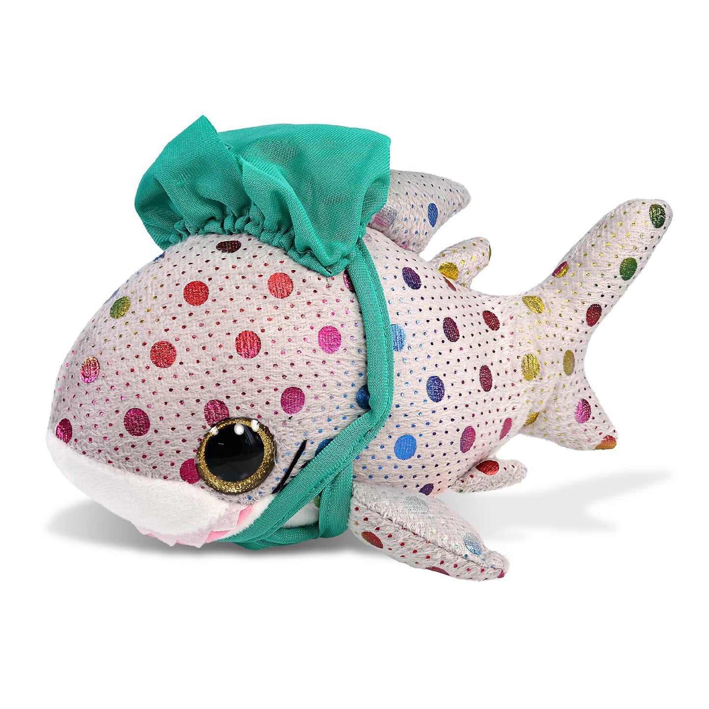 BIG EYE PLUSH - DOTTED SHARK WITH DOCTOR DRESS UP