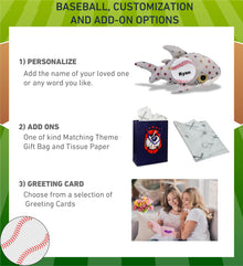 BIG EYE PLUSH - DOTTED SHARK WITH BASEBALL PLUSH