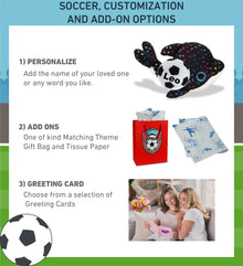 BIG EYE PLUSH - ORCA WHALE WITH SOCCER PLUSH