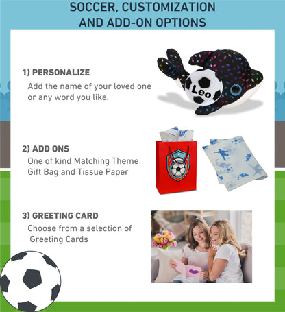BIG EYE PLUSH - ORCA WHALE WITH SOCCER PLUSH