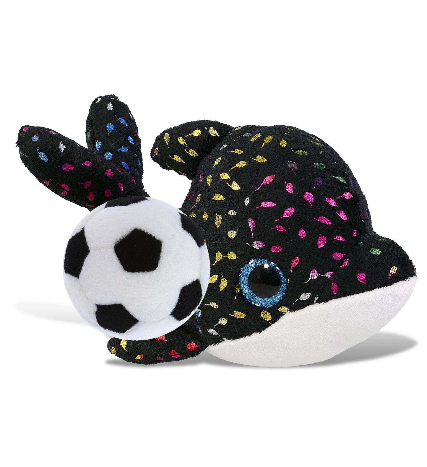BIG EYE PLUSH - ORCA WHALE WITH SOCCER PLUSH