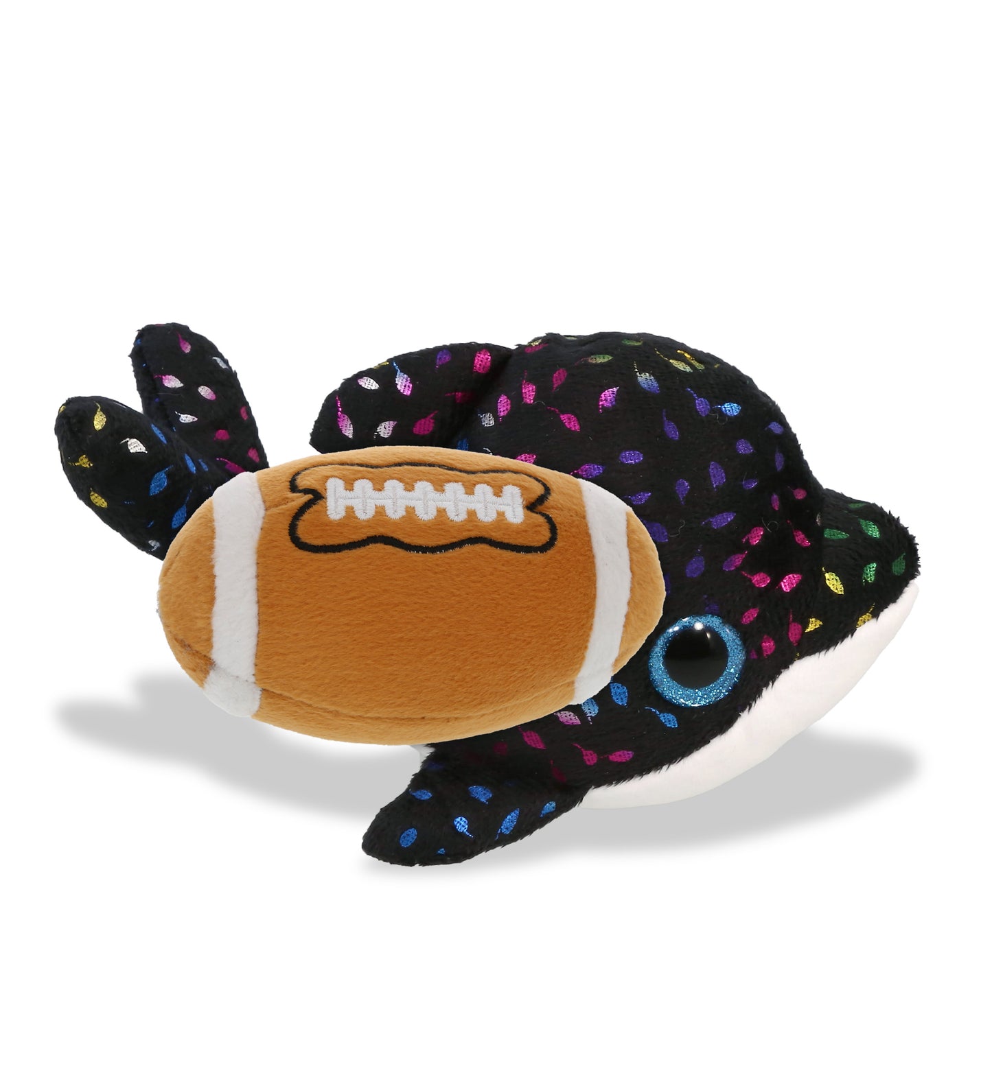 BIG EYE PLUSH - ORCA WHALE WITH FOOTBALL PLUSH
