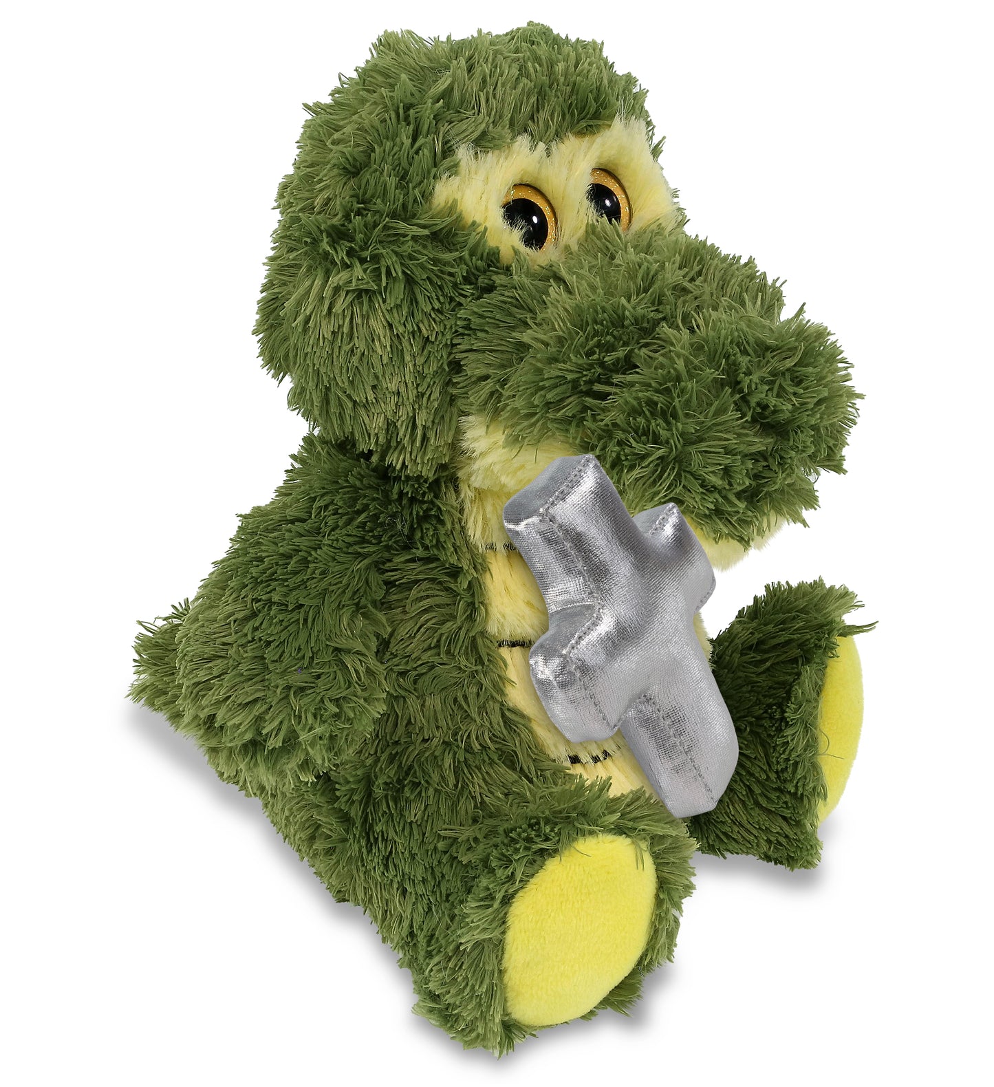 PLUSH CROSS - BIG EYE PLUSH - SITTING ALLIGATOR