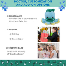 BIG EYE PLUSH - BLUE OCTOPUS WITH DOCTOR DRESS UP