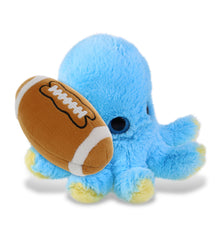 BIG EYE PLUSH - BLUE OCTOPUS WITH FOOTBALL PLUSH