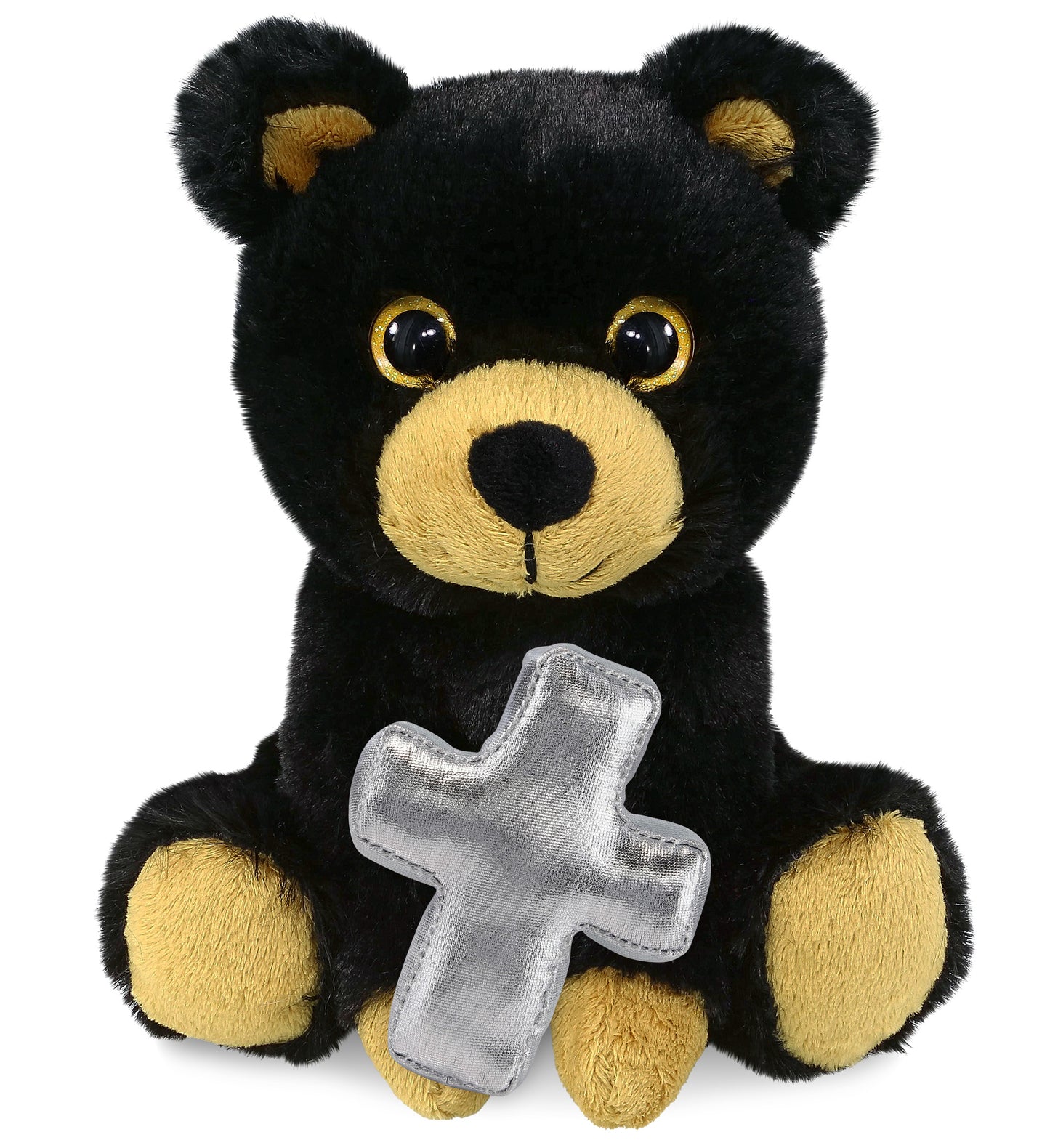 PLUSH CROSS - BIG EYE PLUSH - BLACK BEAR