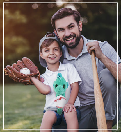BIG EYE PLUSH - SEAHORSE WITH BASEBALL PLUSH
