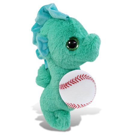 BIG EYE PLUSH - SEAHORSE WITH BASEBALL PLUSH