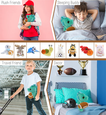 BIG EYE PLUSH - SEAHORSE WITH FOOTBALL PLUSH