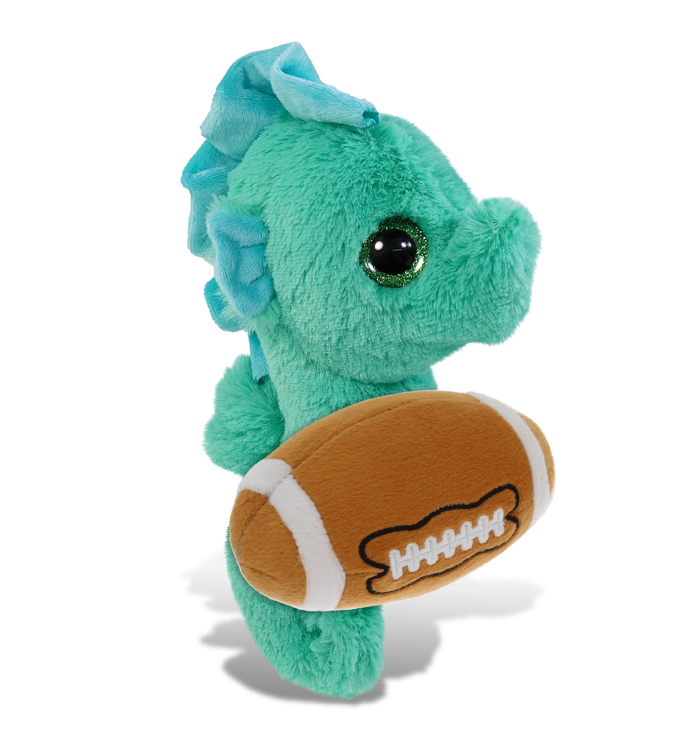 BIG EYE PLUSH - SEAHORSE WITH FOOTBALL PLUSH