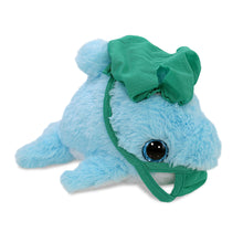 BIG EYE PLUSH - BLUE DOLPHIN WITH DOCTOR DRESS UP