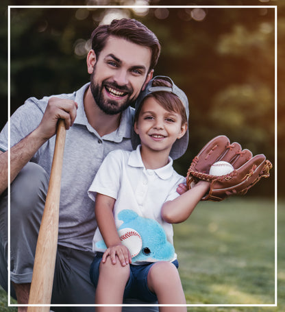 BIG EYE PLUSH - BLUE DOLPHIN WITH BASEBALL PLUSH