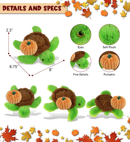 BIG EYE PLUSH - SEA TURTLE WITH PUMPKIN PLUSH