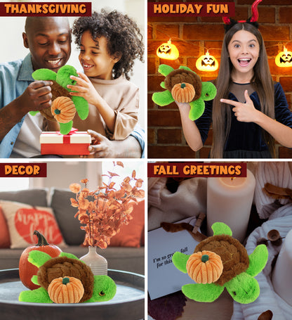 BIG EYE PLUSH - SEA TURTLE WITH PUMPKIN PLUSH