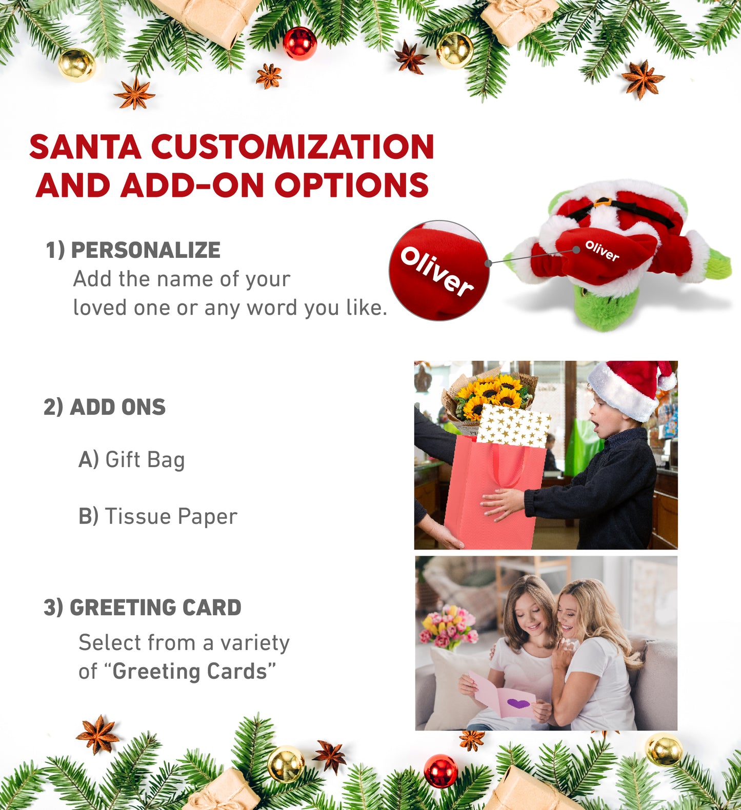 BIG EYE PLUSH - SEA TURTLE WITH SANTA DRESS UP