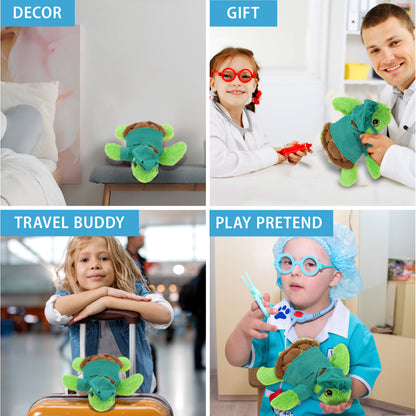 BIG EYE PLUSH - SEA TURTLE WITH DOCTOR DRESS UP