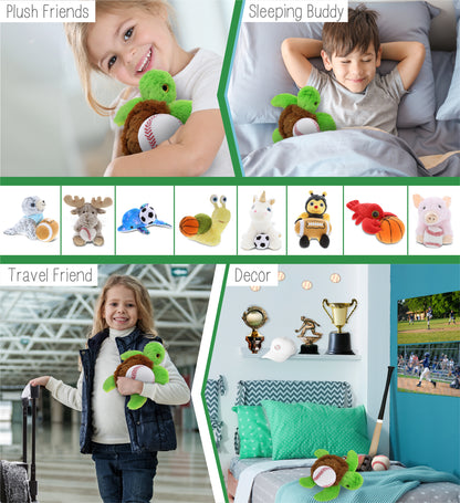 BIG EYE PLUSH - SEA TURTLE WITH BASEBALL PLUSH