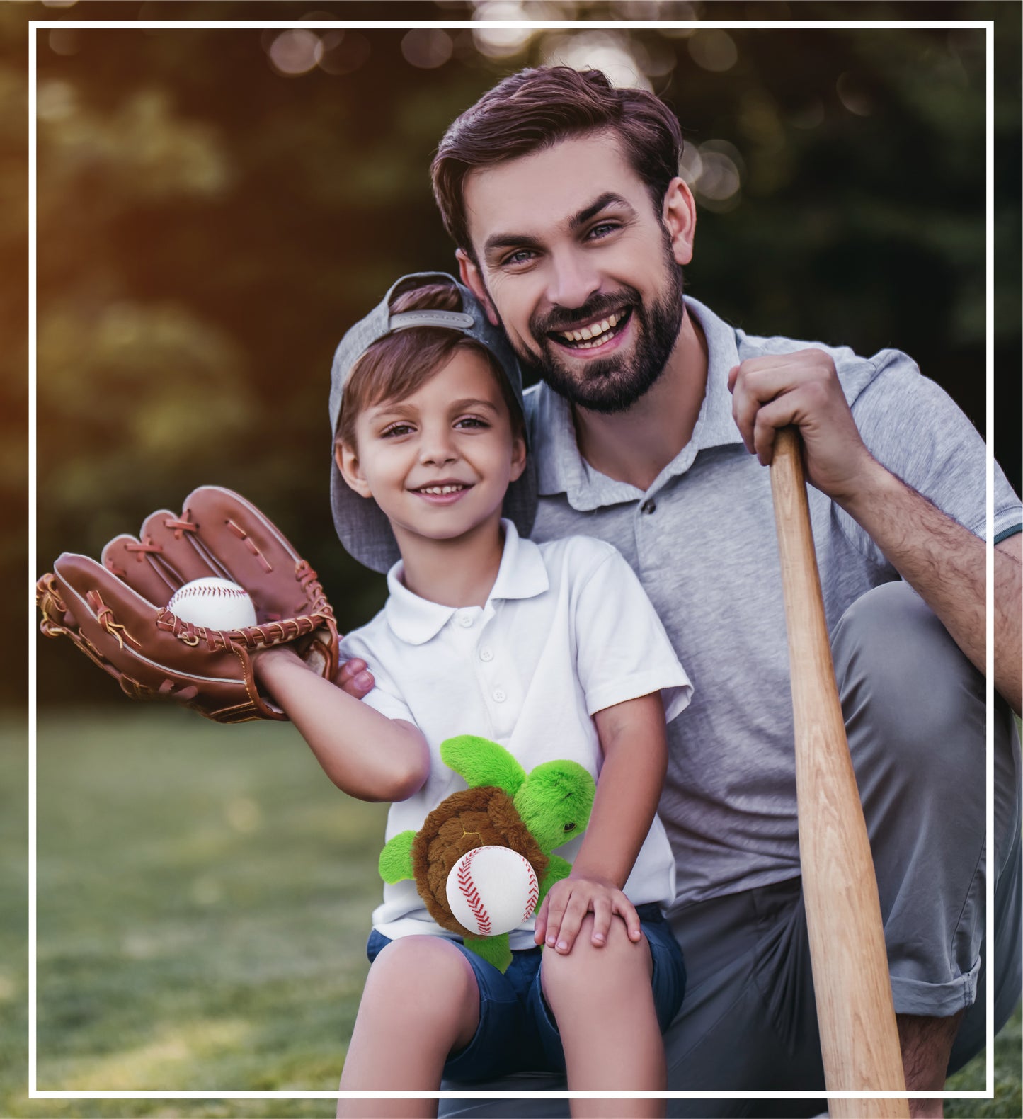BIG EYE PLUSH - SEA TURTLE WITH BASEBALL PLUSH