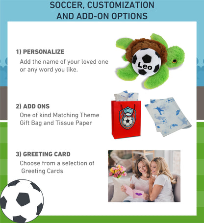 BIG EYE PLUSH - SEA TURTLE WITH SOCCER PLUSH
