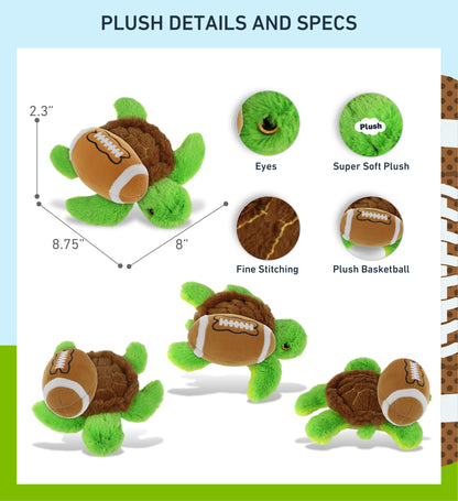 BIG EYE PLUSH - SEA TURTLE WITH FOOTBALL PLUSH