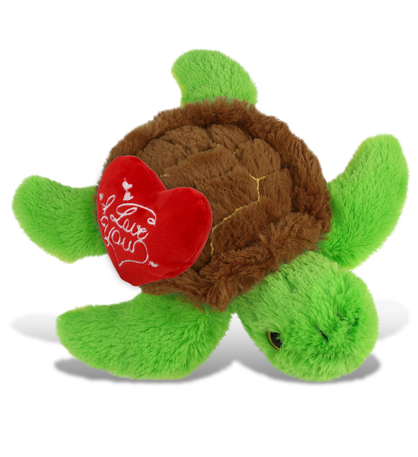 PLUSH I LOVE YOU RED HEART - BIG EYE PLUSH - SEA TURTLE
