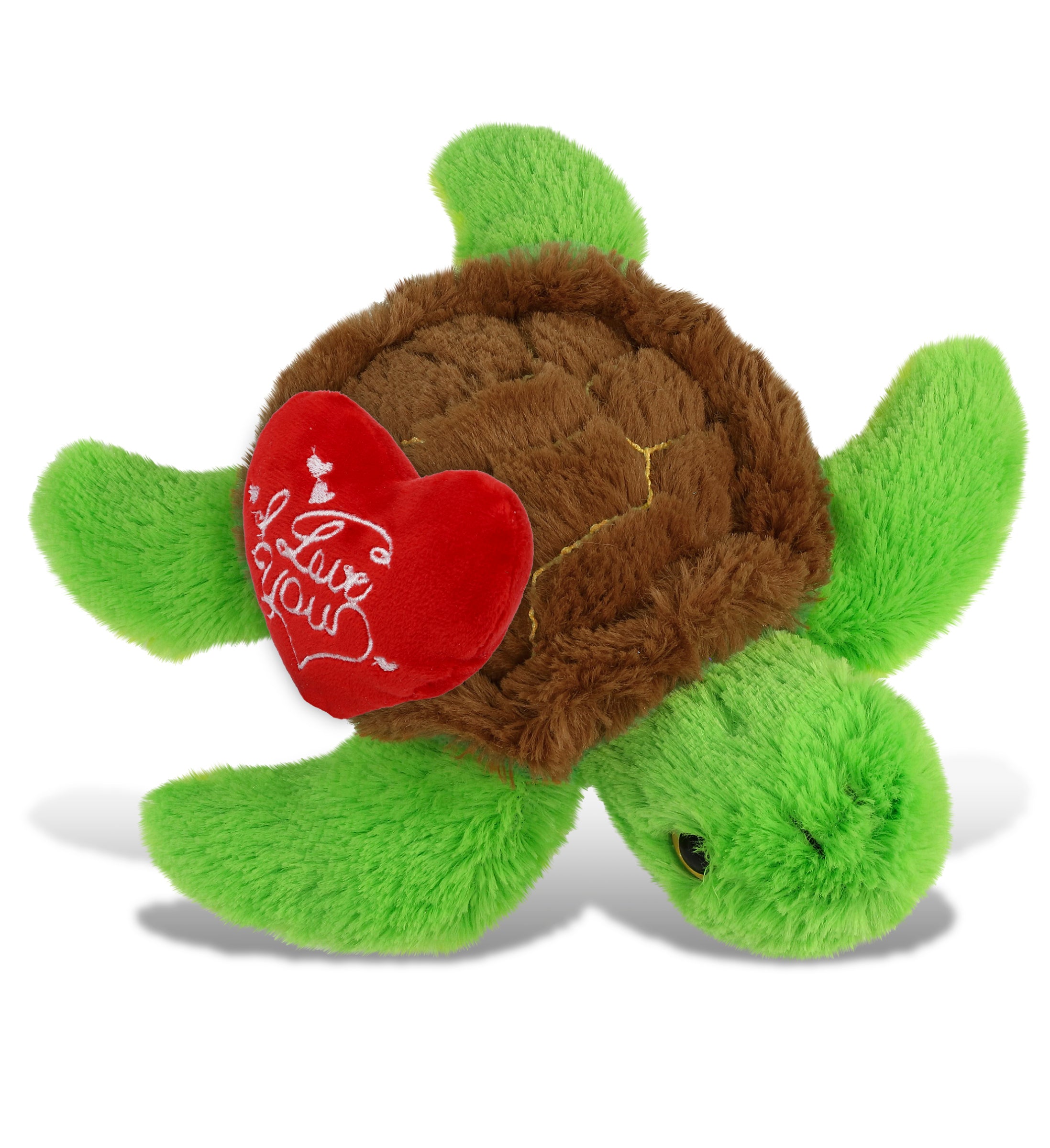 PLUSH I LOVE YOU RED HEART - BIG EYE PLUSH - SEA TURTLE