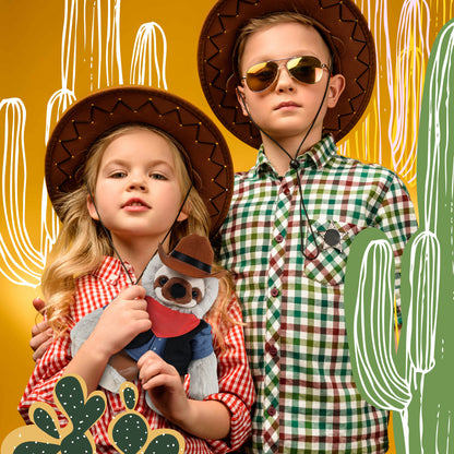SUPER SOFT PLUSH - SLOTH COWBOY DRESS UP