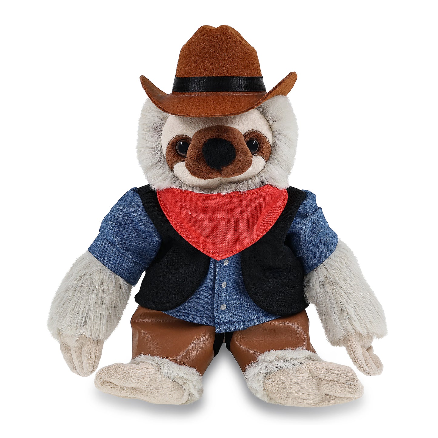 SUPER SOFT PLUSH - SLOTH COWBOY DRESS UP