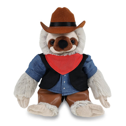 SUPER SOFT PLUSH - SLOTH COWBOY DRESS UP