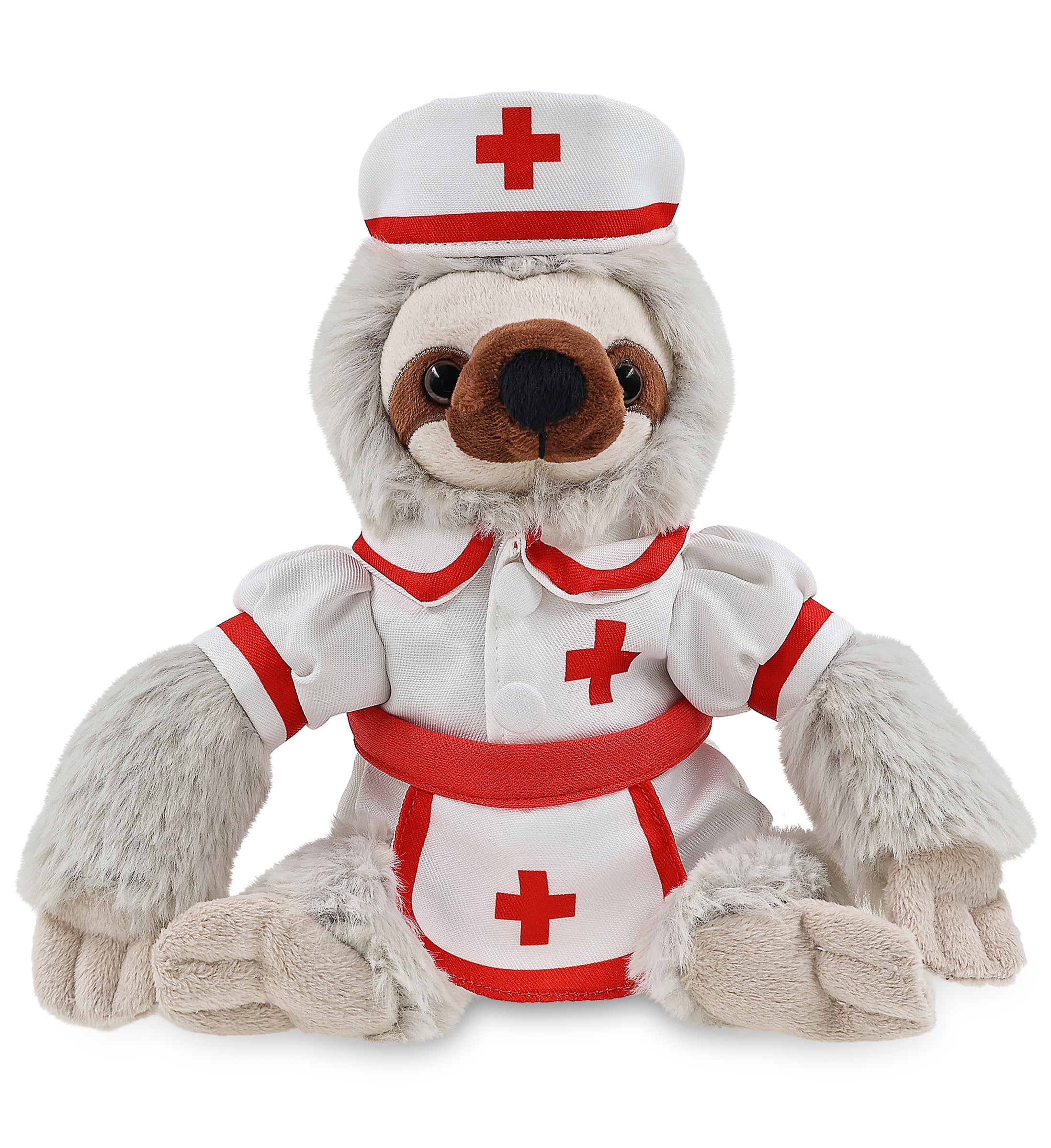 SUPER SOFT PLUSH - SLOTH With NURSE Dress-Up