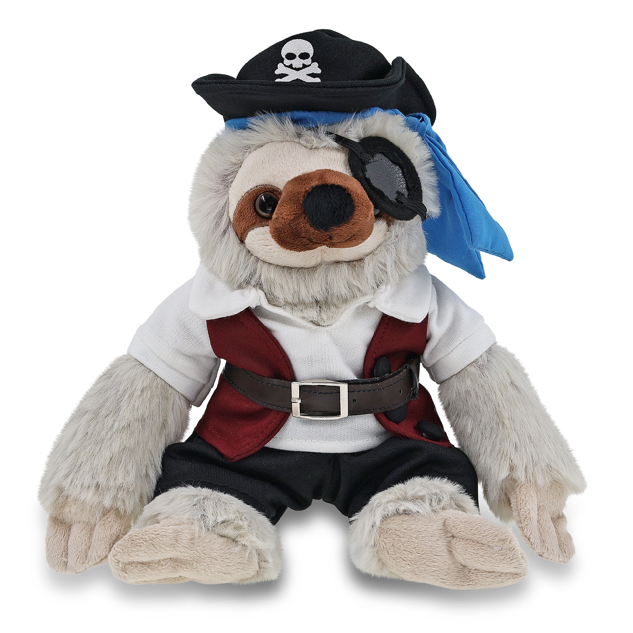 SUPER SOFT PLUSH - SLOTH PIRATE DRESS UP