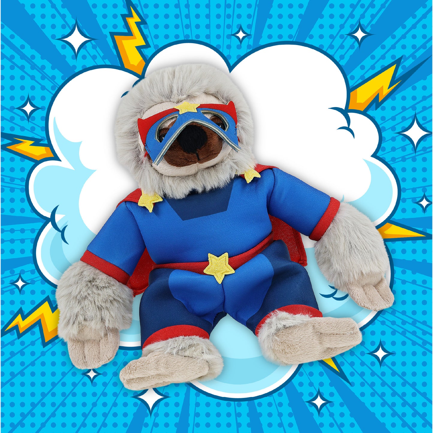 SUPER SOFT PLUSH - SLOTH SUPER HERO
