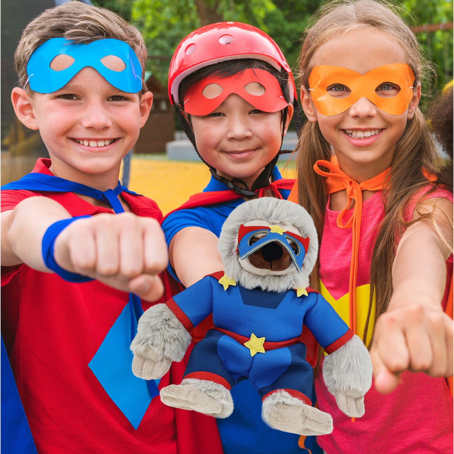 SUPER SOFT PLUSH - SLOTH SUPER HERO