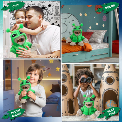 SUPER SOFT PLUSH - SLOTH WITH ALIEN SWEATER