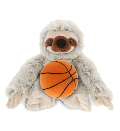 SUPER SOFT PLUSH - SLOTH WITH BASKETBALL PLUSH