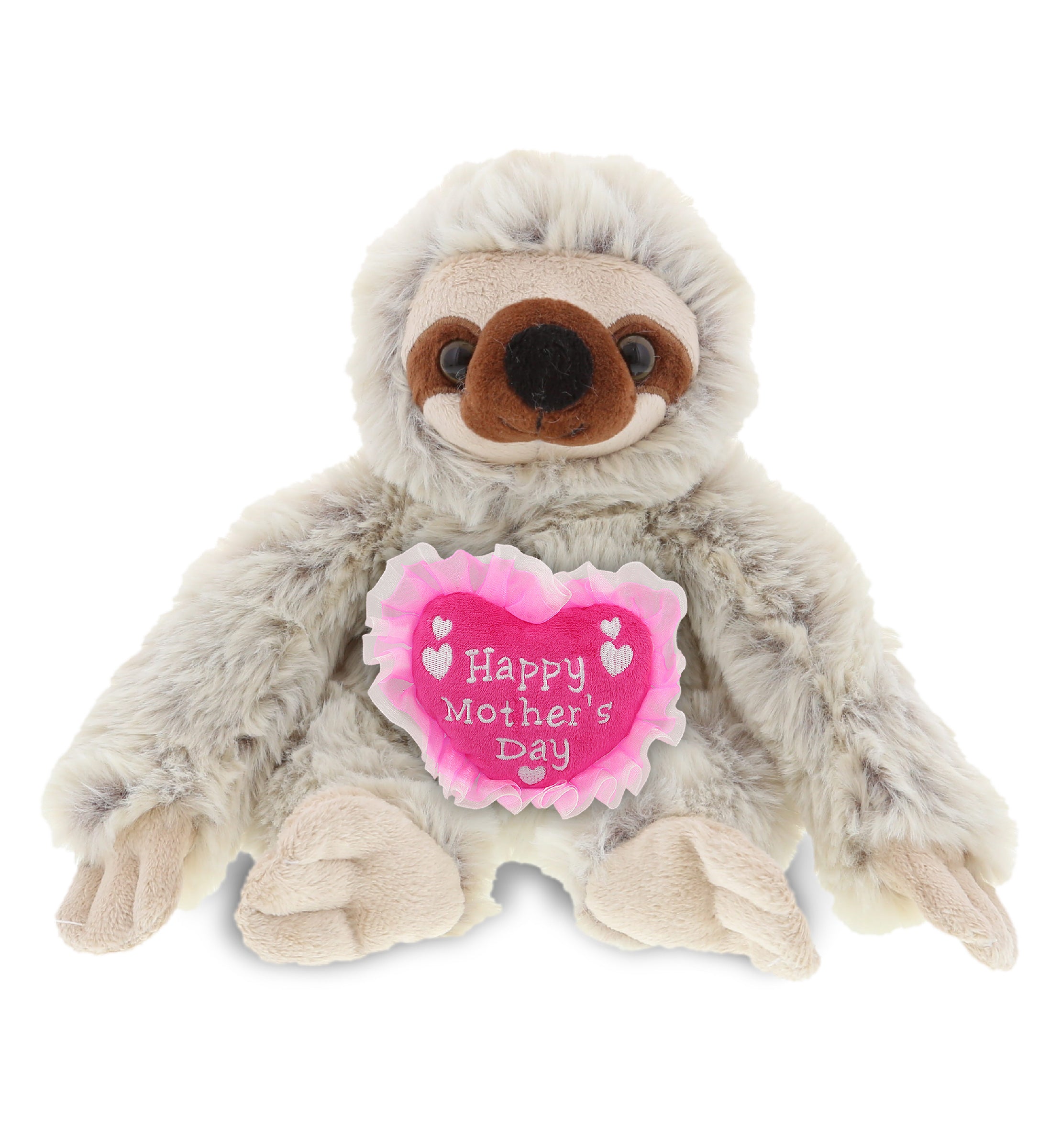 PLUSH MOTHERS DAY HEART - SUPER SOFT PLUSH - SLOTH