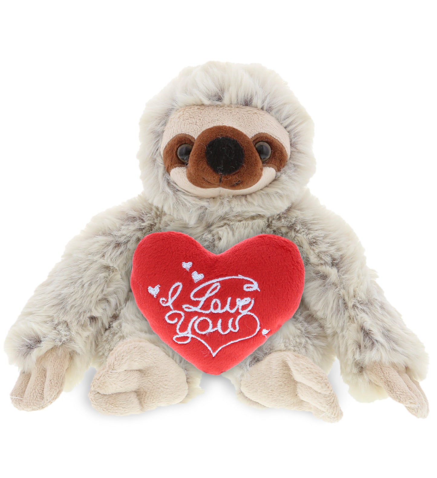 PLUSH I LOVE YOU RED HEART - SUPER SOFT PLUSH - SLOTH