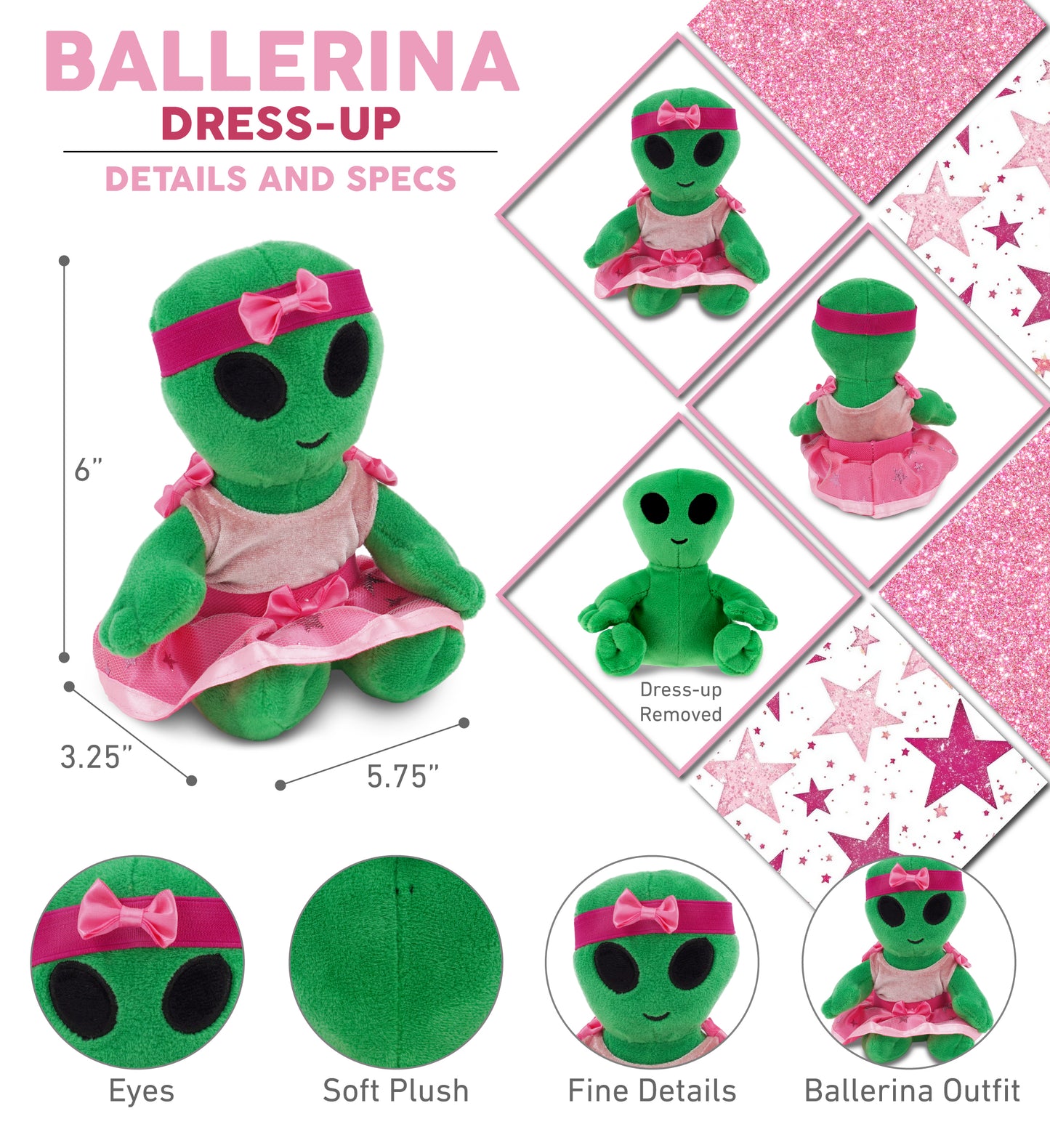 6" PLUSH - ALIEN Ballerina