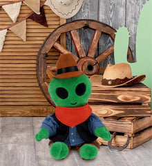 6" PLUSH - ALIEN COWBOY DRESS UP