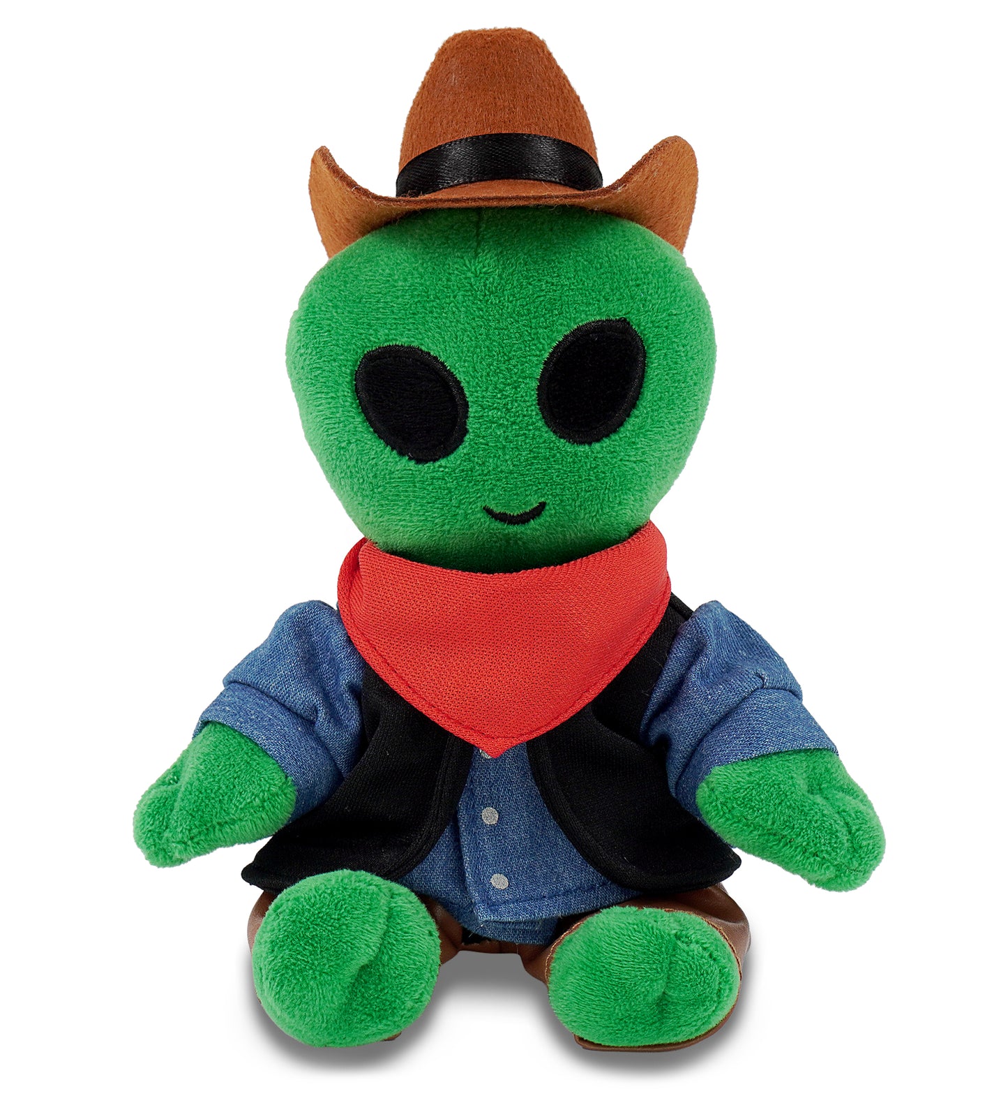 6" PLUSH - ALIEN COWBOY DRESS UP