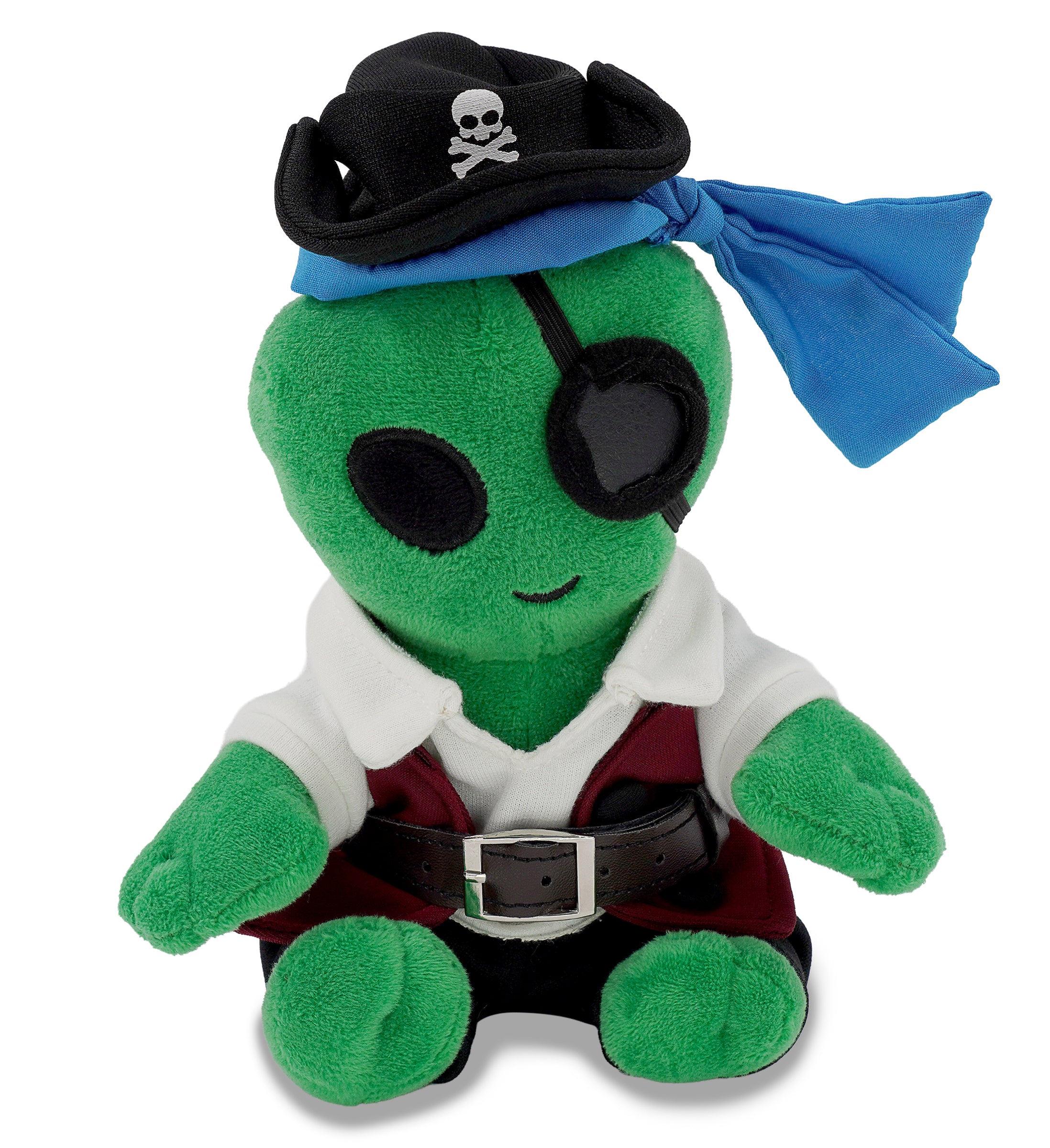 6" PLUSH - ALIEN WITH PIRATE DRESS UP